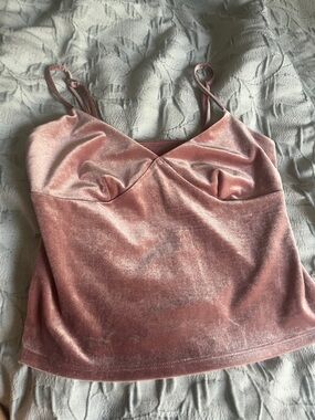 wild fable Velvet Spaghetti Strap Cami - Dusty Pink
